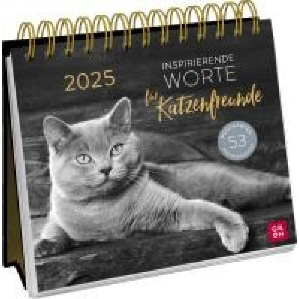 Postkartenkalender 2025: Inspirierende Worte für Katzenfreunde