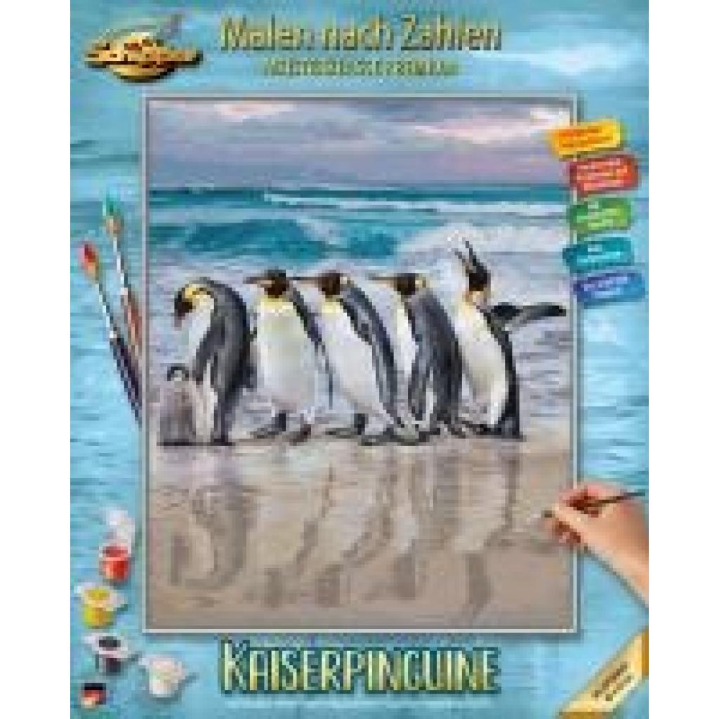 4000887918876 - Meisterklasse Premium Malen nach Zahlen (Mal-Sets) - Malen nach Zahlen - Kaiserpinguine