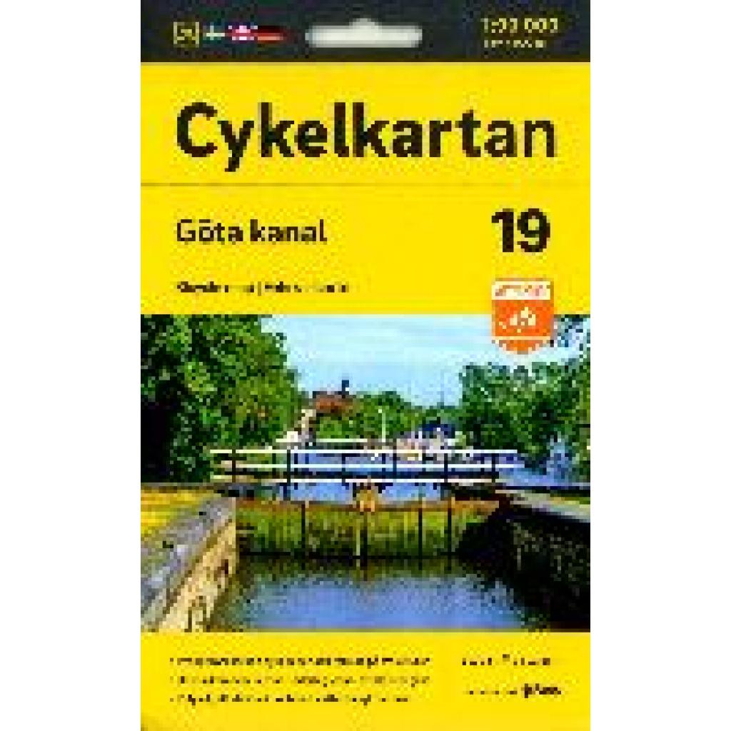 Cykelkartan Blad 19 Göta kanal 1:90000