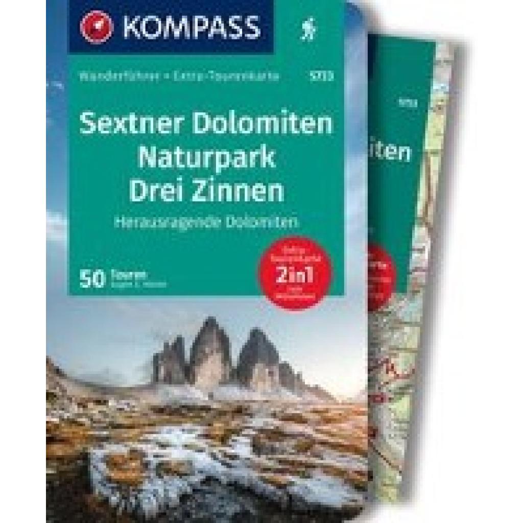 9783991217534 - Hüsler Eugen E KOMPASS Wanderführer Sextner Dolomiten Naturpark Drei Zinnen - Herausragende Dolomiten 50 Touren mit Extra-Tourenkarte