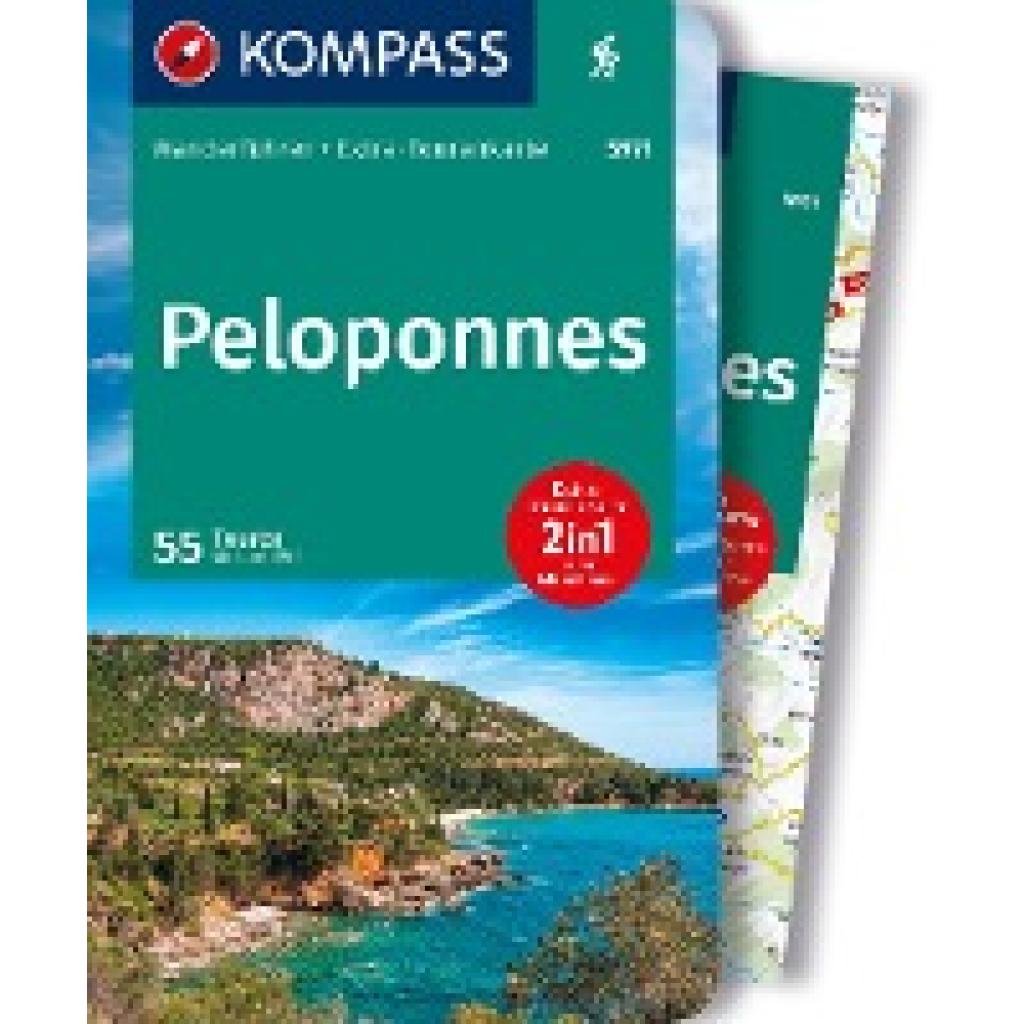 9783991216803 - KOMPASS Wanderführer Peloponnes 55 Touren mit Extra-Tourenkarte - Michael Will Kartoniert (TB)