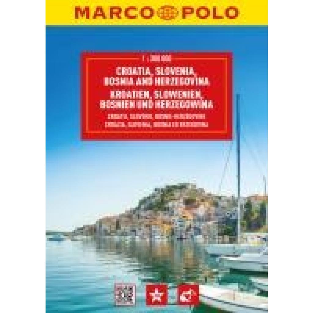 MARCO POLO Reiseatlas Kroatien, Slowenien, Bosnien und Herzegowina 1:300.000