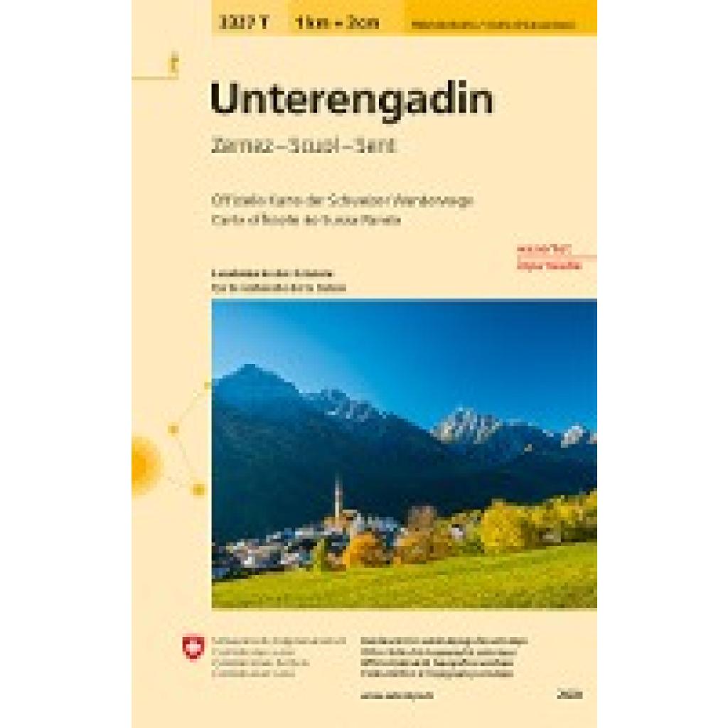 9783302333274 - Wanderkarten 133 333   Bl3327T   3327T Unterengadin Wanderkarte - Bundesamt für Landestopografie swisstopo Karte (im Sinne von Landkarte)
