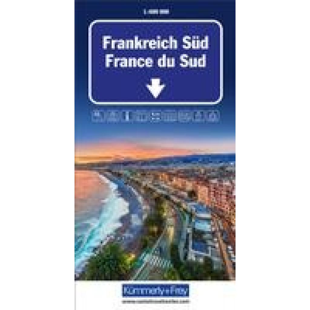 Kümmerly+Frey Strassenkarte Frankreich Süd 1:600.000