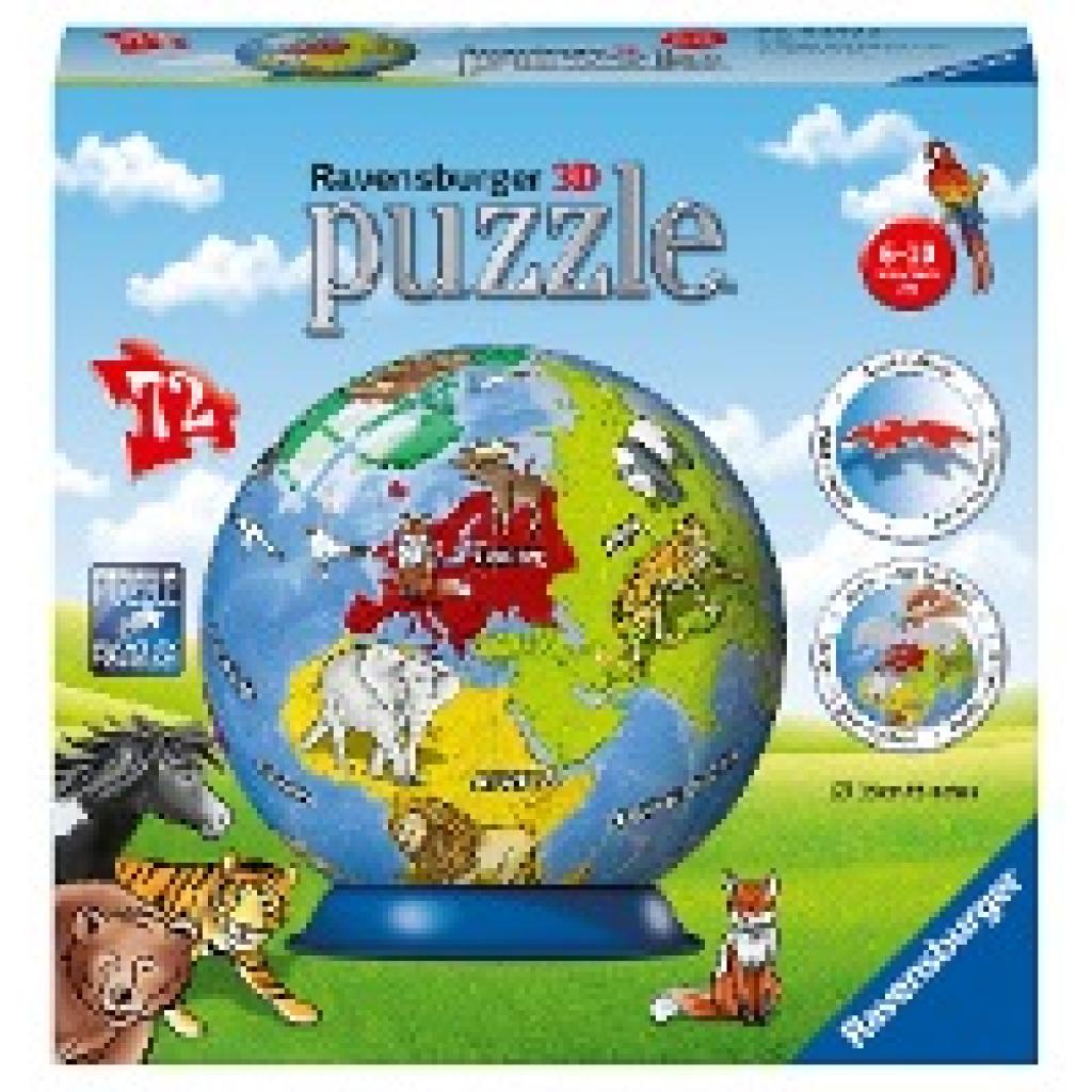 Kindererde 3D Puzzle-Ball 72 Teile