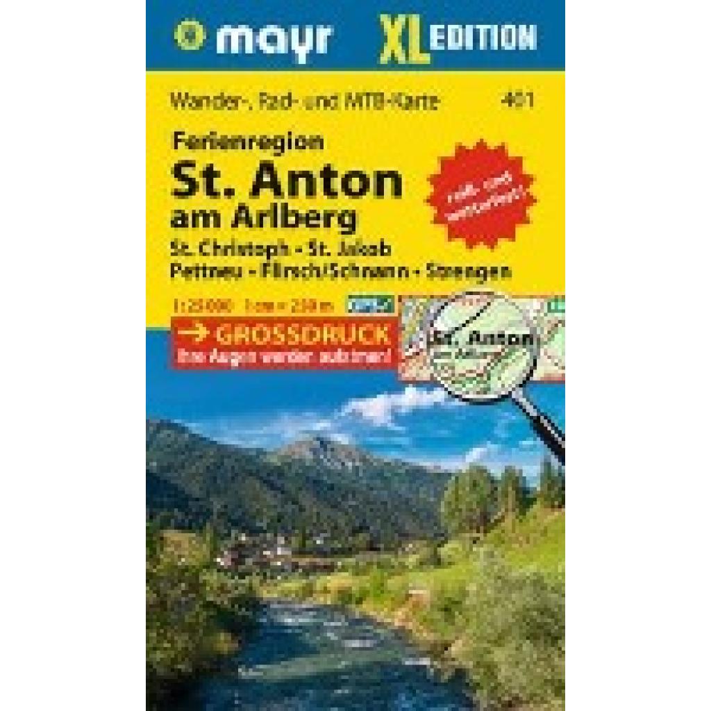 9783991219446 - Mayr Wanderkarte Ferienregion St Anton am Arlberg XL 125000 Karte (im Sinne von Landkarte) 9783991219446 - Mayr Wanderkarte Ferienregion St Anton am Arlberg XL 125000 Karte (im Sinne von Landkarte)