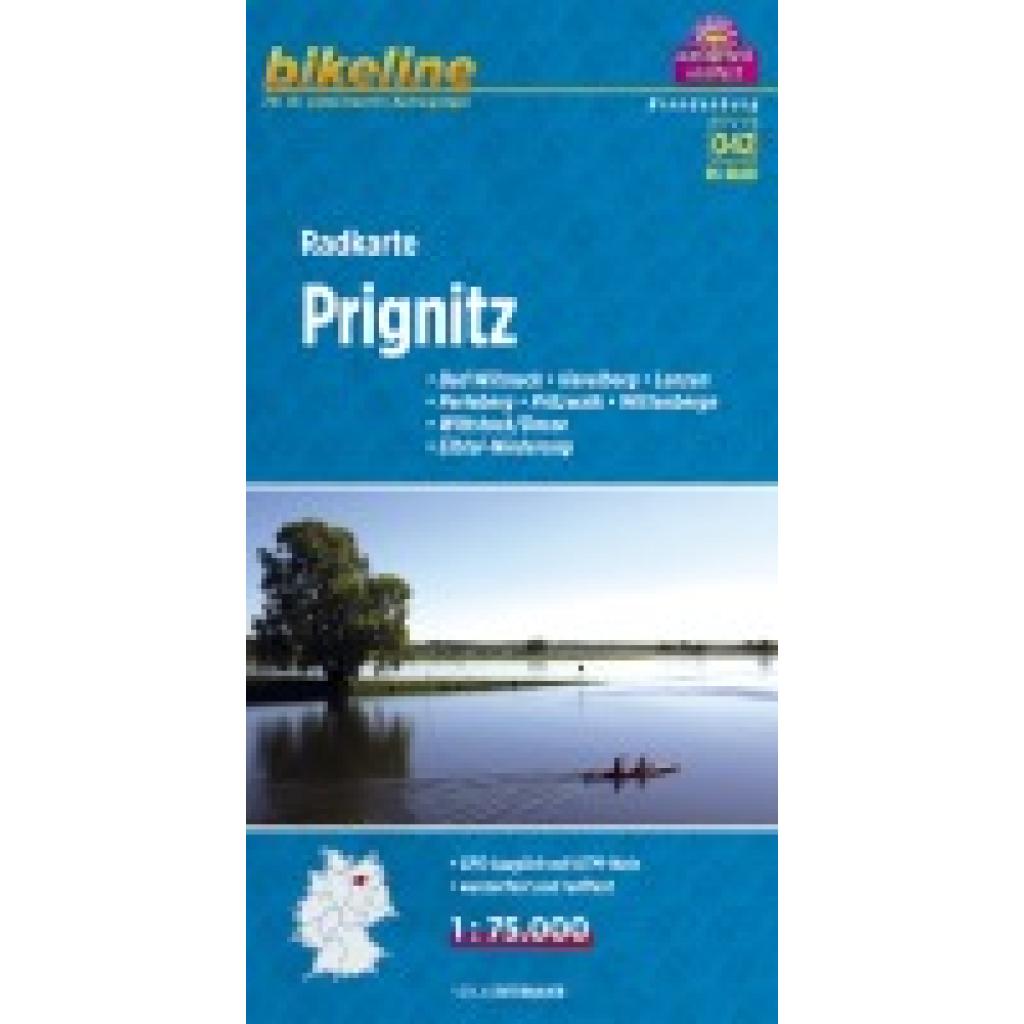 Bikeline Radkarte Prignitz 1 : 75 000