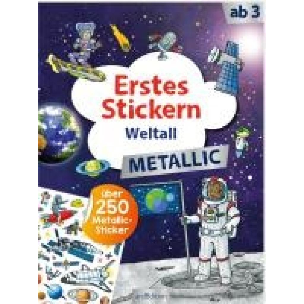 9783845855066 - Erstes Stickern Metallic - Weltall