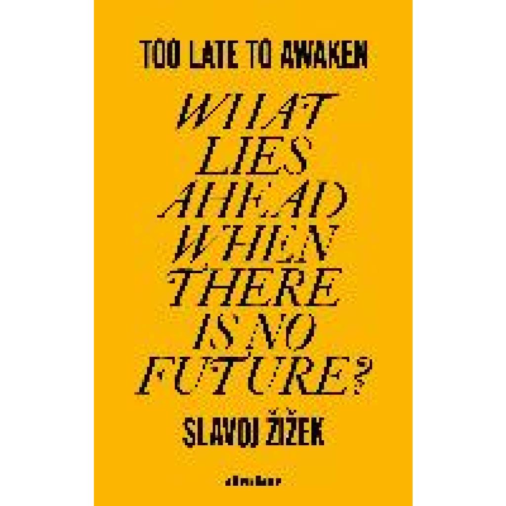 9780241651759 - Too Late to Awaken - Slavoj Zizek Gebunden 9780241651759 - Too Late to Awaken - Slavoj Zizek Gebunden