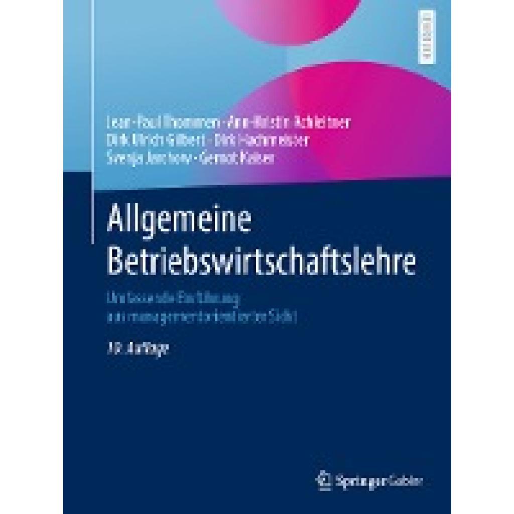 9783658393946 - Thommen Jean-Paul Allgemeine Betriebswirtschaftslehre