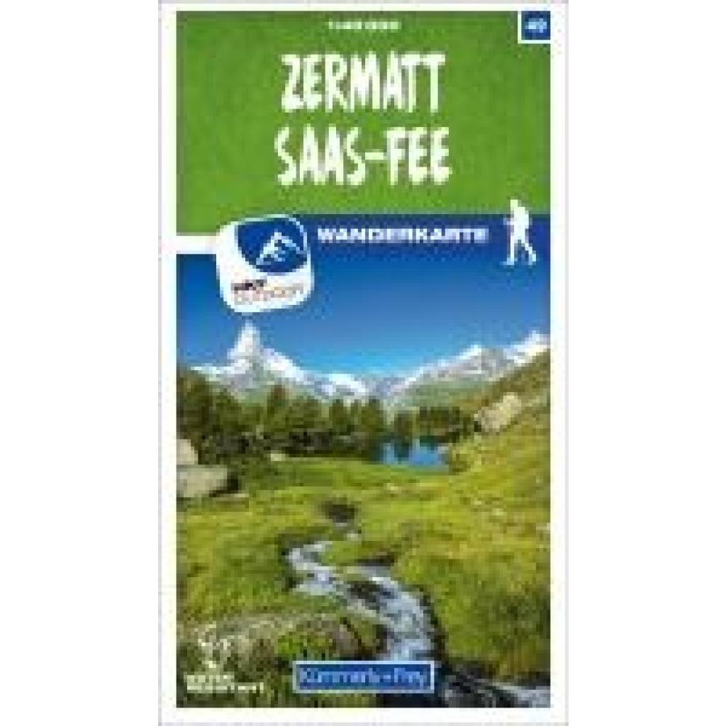 9783259023495 - Kümmerly+Frey Karte Zermatt - Saas-Fee Wanderkarte Karte (im Sinne von Landkarte)