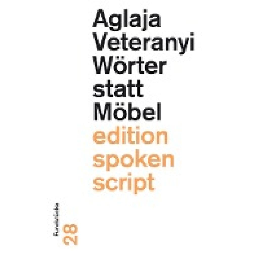 9783038530831 - Wörter statt Möbel - Aglaja Veteranyi Kartoniert (TB)