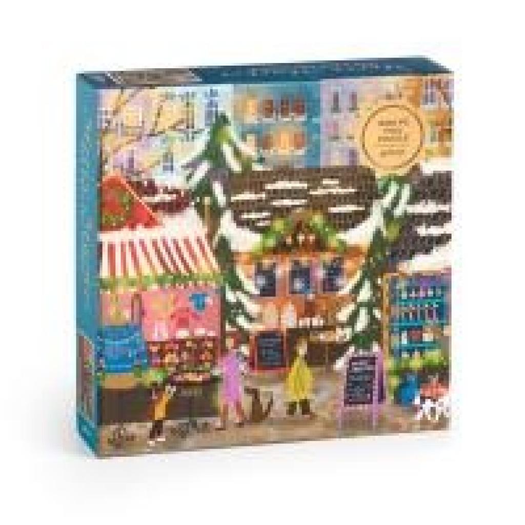 9780735383128 - Joy Laforme Merry Market 1000 Piece Foil Puzzle in a Square Box 9780735383128 - Joy Laforme Merry Market 1000 Piece Foil Puzzle in a Square Box