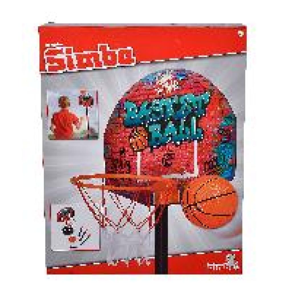 4006592776091 - Basketball Set höhenverstellbar 66-160 cm orange
