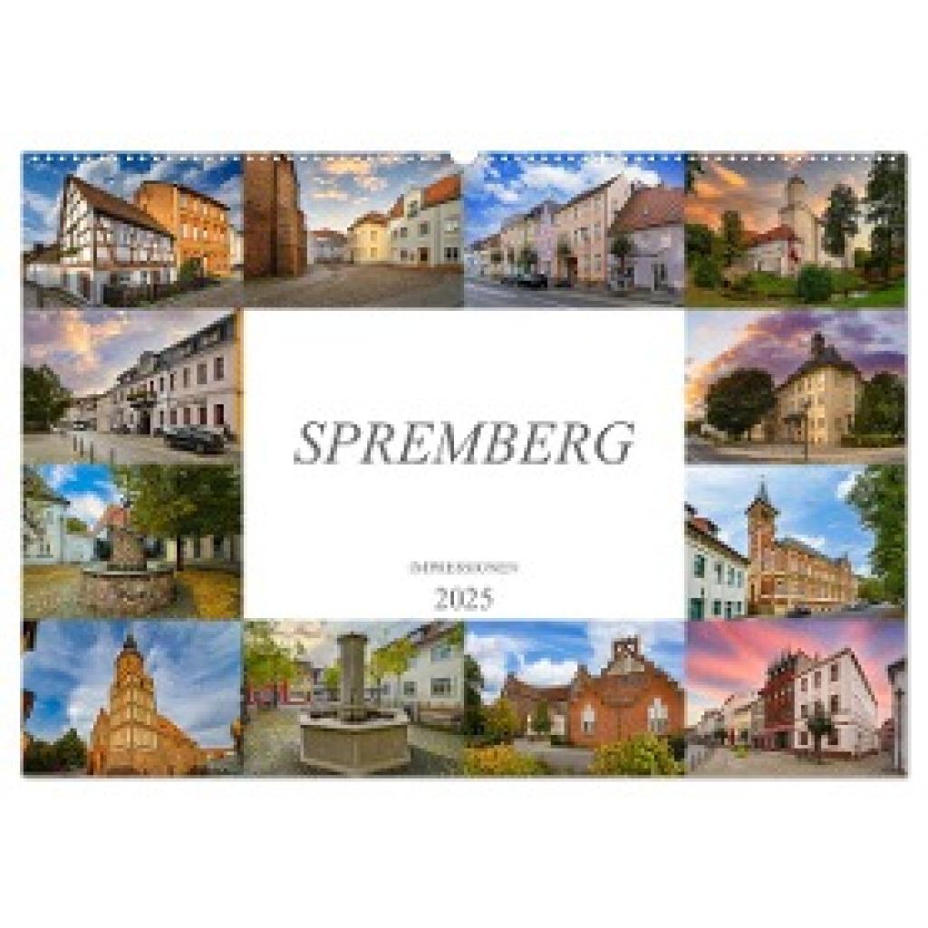 Meutzner, Dirk: Spremberg Impressionen (Wandkalender 2025 DIN A2 quer), CALVENDO Monatskalender