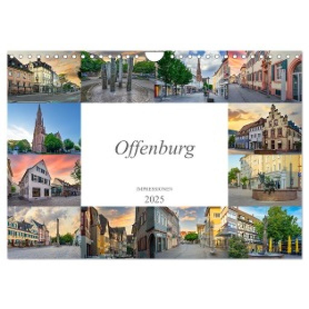 Meutzner, Dirk: Offenburg Impressionen (Wandkalender 2025 DIN A4 quer), CALVENDO Monatskalender