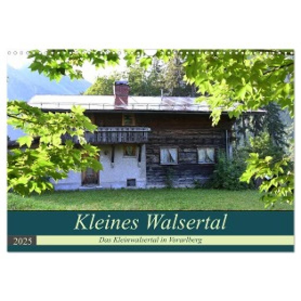 Flori0, Flori: Kleines Walsertal - Das Kleinwalsertal in Vorarlberg (Wandkalender 2025 DIN A3 quer), CALVENDO Monatskale