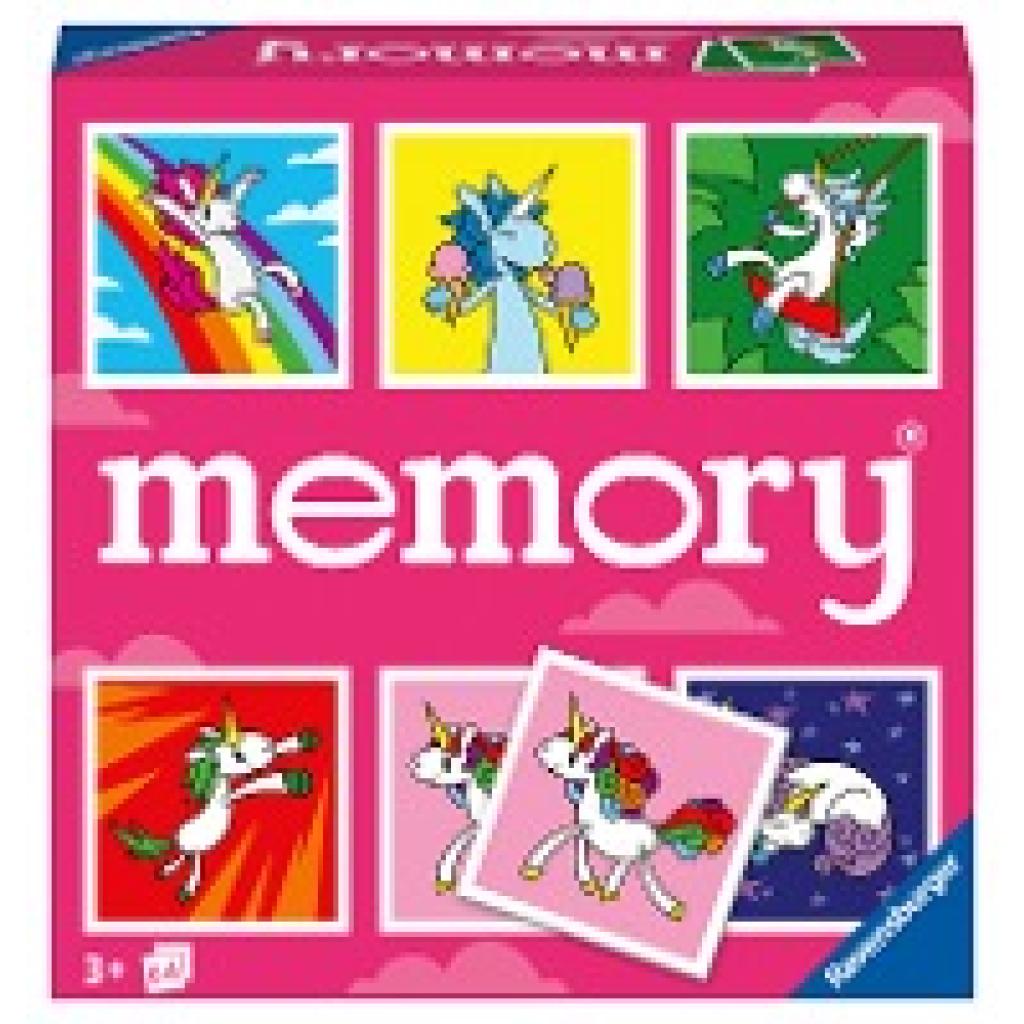 Hurter, William H.: Ravensburger memory® Einhörner - 20924 - der Spieleklassiker für Einhorn-Fans, Merkspiel für 2-8 Spi