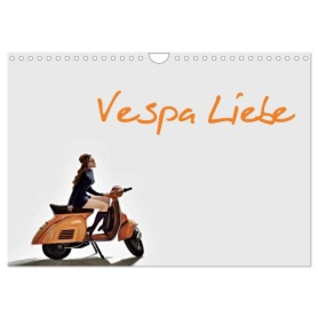 By Insideportugal, (C): Vespa Liebe (Wandkalender 2025 DIN A4 quer), CALVENDO Monatskalender