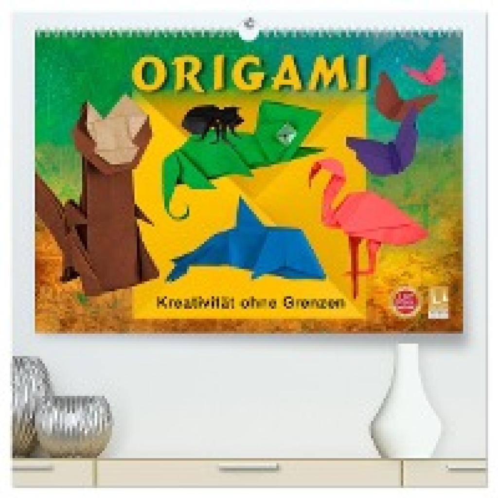 Krätschmer, Marion: ORIGAMI - Kreativität ohne Grenzen (hochwertiger Premium Wandkalender 2025 DIN A2 quer), Kunstdruck 