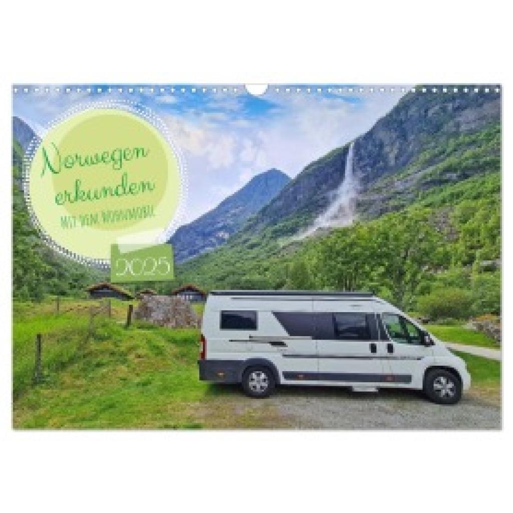 Bussenius, Beate: Norwegen erkunden mit dem Wohnmobil (Wandkalender 2025 DIN A3 quer), CALVENDO Monatskalender