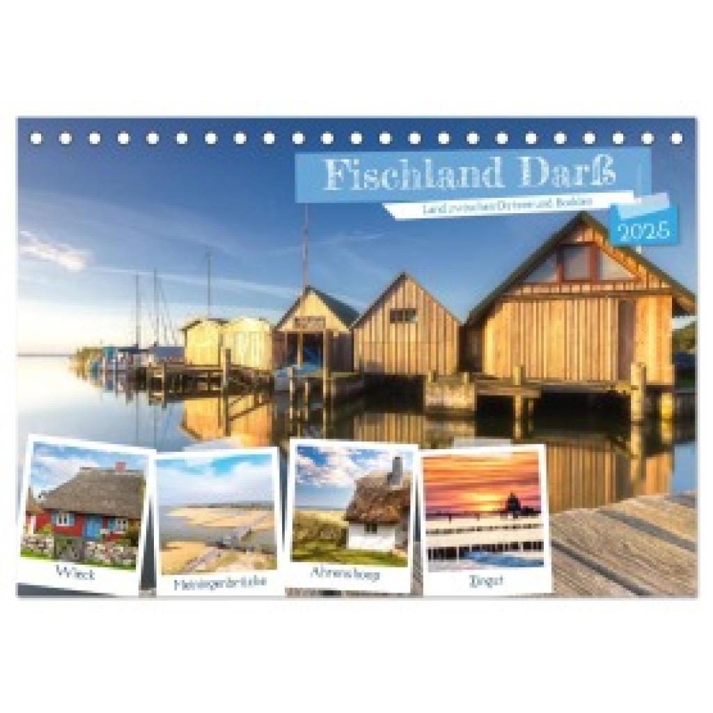 Grellmann Photography, Tilo: Fischland Darß, Land zwischen Ostsee und Bodden (Tischkalender 2025 DIN A5 quer), CALVENDO 