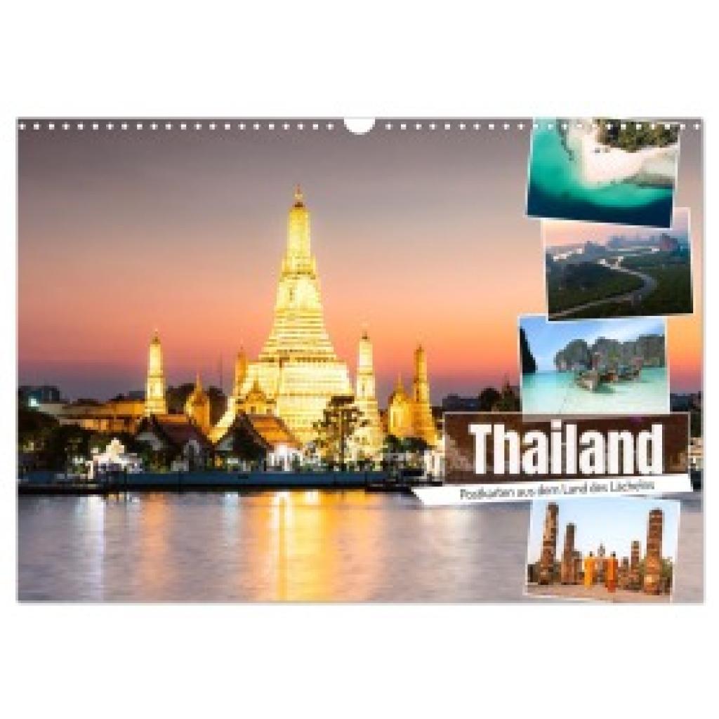 Colombo, Matteo: Thailand - Postkarten aus dem Land des Lächelns (Wandkalender 2025 DIN A3 quer), CALVENDO Monatskalende