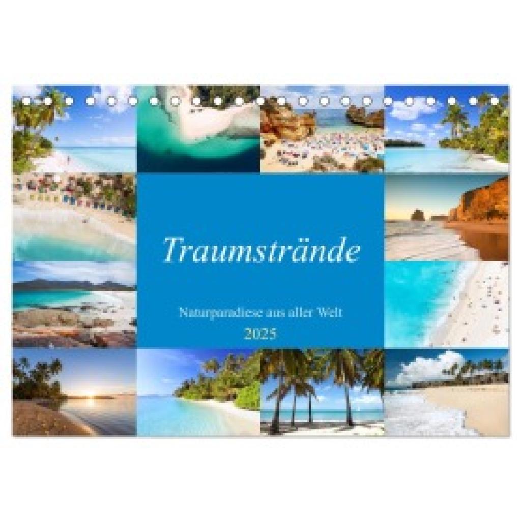 Colombo, Matteo: Traumstrände - Naturparadiese aus aller Welt (Tischkalender 2025 DIN A5 quer), CALVENDO Monatskalender