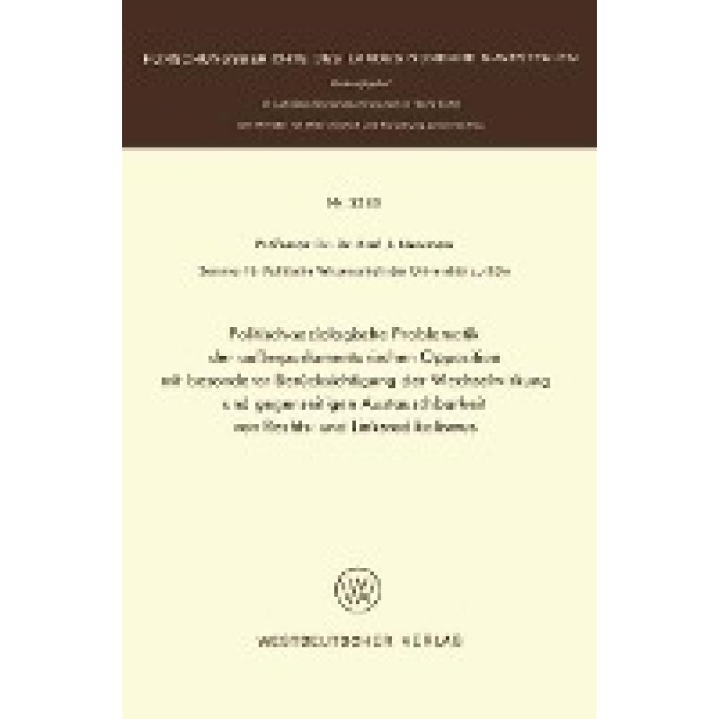 Newman, Karl J.: Politisch-soziologische Problematik der außerparlamentarischen Opposition mit besonderer Berücksichtigu