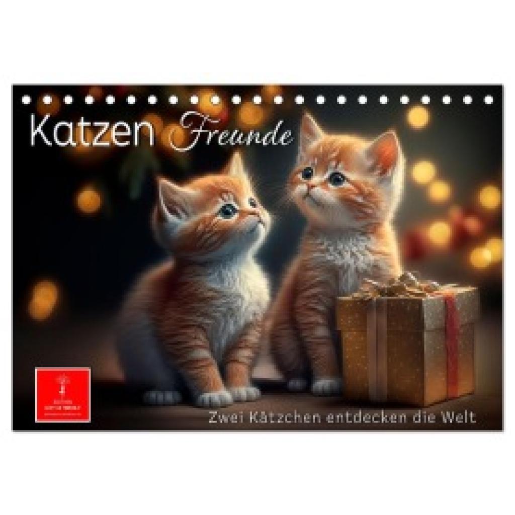 Roder, Peter: Katzen Freunde (Tischkalender 2025 DIN A5 quer), CALVENDO Monatskalender