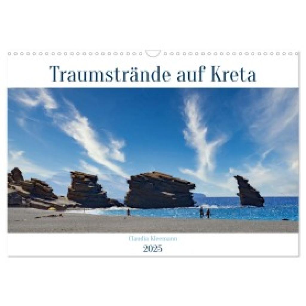 Kleemann, Claudia: Traumstrände auf Kreta (Wandkalender 2025 DIN A3 quer), CALVENDO Monatskalender