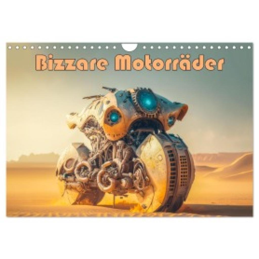 Brunner-Klaus, Liselotte: Bizzare Motorräder (Wandkalender 2025 DIN A4 quer), CALVENDO Monatskalender