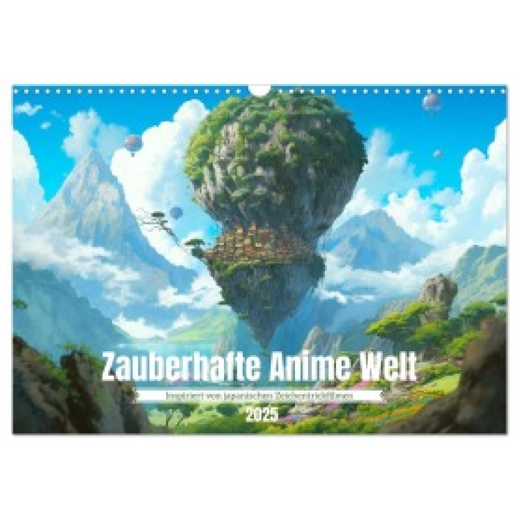 Waurick, Kerstin: Zauberhafte Anime Welt (Wandkalender 2025 DIN A3 quer), CALVENDO Monatskalender