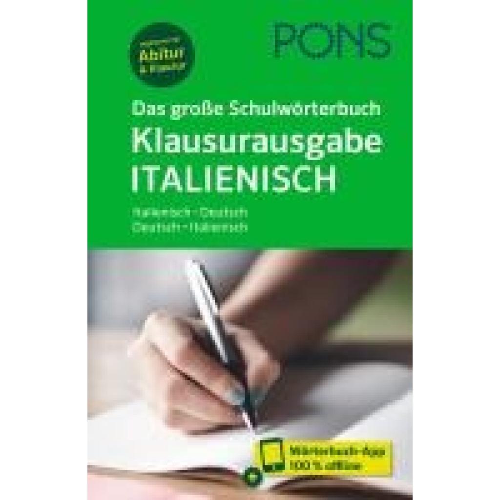 9783125163591 - PONS Das große Schulwörterbuch Klausurausgabe Italienisch