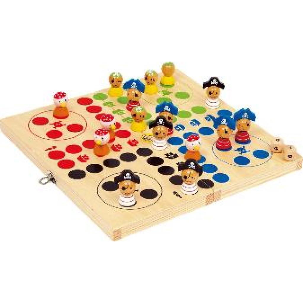 4020972109514 - Brettspiel LUDO – PIRATENINSEL 19-teilig aus Holz