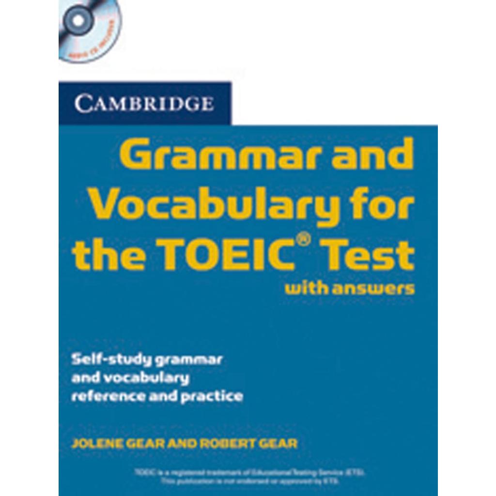 9783125347038 - Cambridge Grammar and Vocabulary for the TOEIC Test w 2 Audio-CDs - Robert Gear Jolene Gear Kartoniert (TB) 9783125347038 - Cambridge Grammar and Vocabulary for the TOEIC Test w 2 Audio-CDs - Robert Gear Jolene Gear Kartoniert (TB)