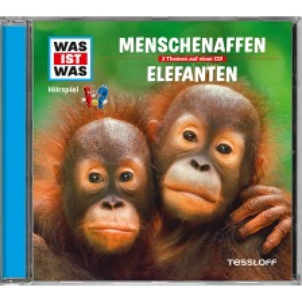 Was ist was Hörspiel-CD: Menschenaffen/Elefanten