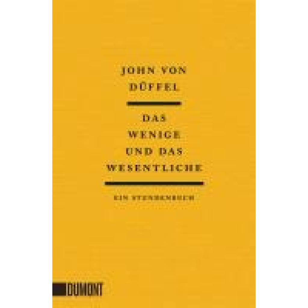 9783755805021 - Düffel John Das Wenige und das Wesentliche