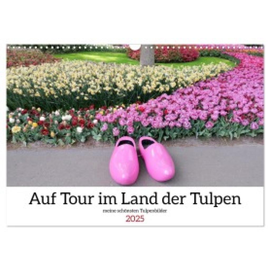 Glockenblume, Sarafina: Auf Tour im Land der Tulpen (Wandkalender 2025 DIN A3 quer), CALVENDO Monatskalender