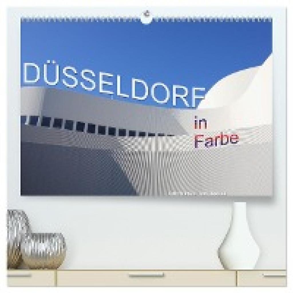 Haafke, Udo: Düsseldorf in Farbe (hochwertiger Premium Wandkalender 2025 DIN A2 quer), Kunstdruck in Hochglanz