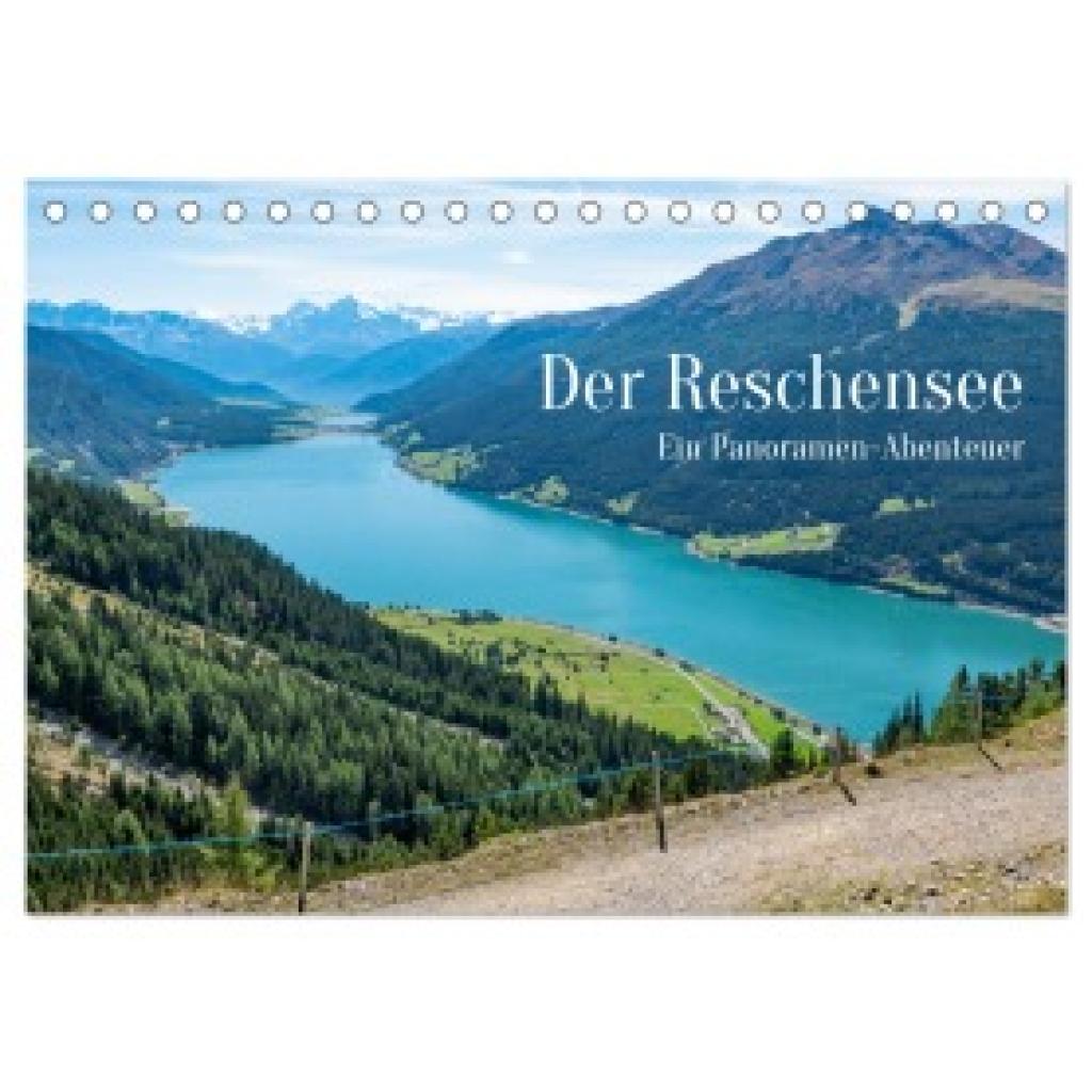 Hermann, Bernd: Der Reschensee - ein Panormanen-Abenteuer (Tischkalender 2025 DIN A5 quer), CALVENDO Monatskalender