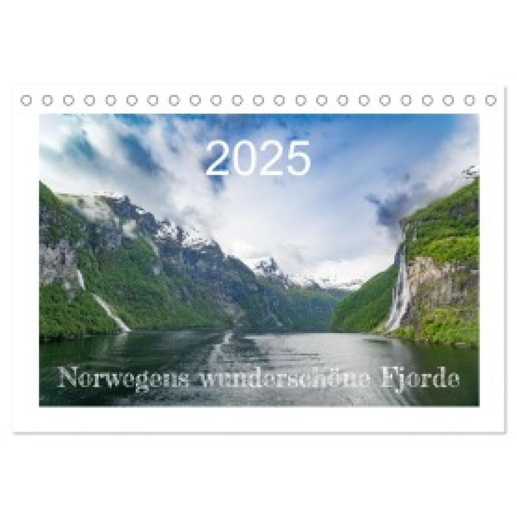 Rohde, Angela: Norwegens wunderschöne Fjorde (Tischkalender 2025 DIN A5 quer), CALVENDO Monatskalender