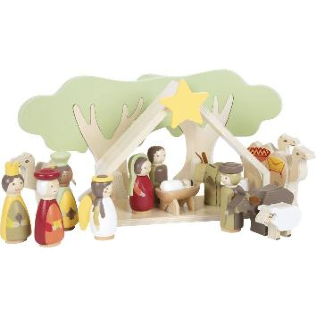 4020972123565 - Holz-Spielset WEIHNACHTSKRIPPE 20-teilig 4020972123565 - Holz-Spielset WEIHNACHTSKRIPPE 20-teilig
