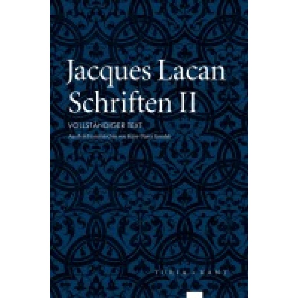 9783851328011 - SchriftenBd2 - Jacques Lacan Kartoniert (TB)