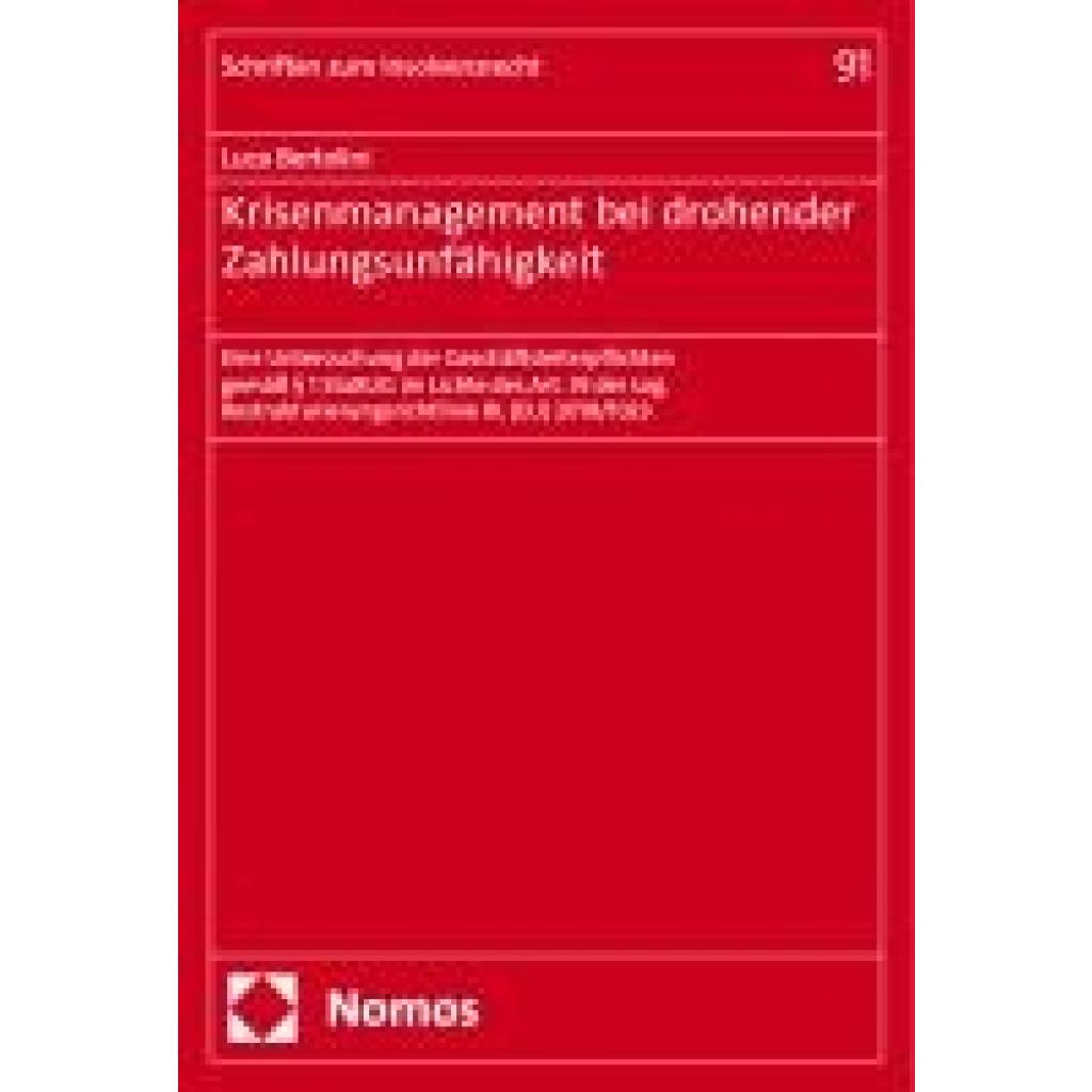 9783756018918 - Bertolini Luca Krisenmanagement bei drohender Zahlungsunfähigkeit