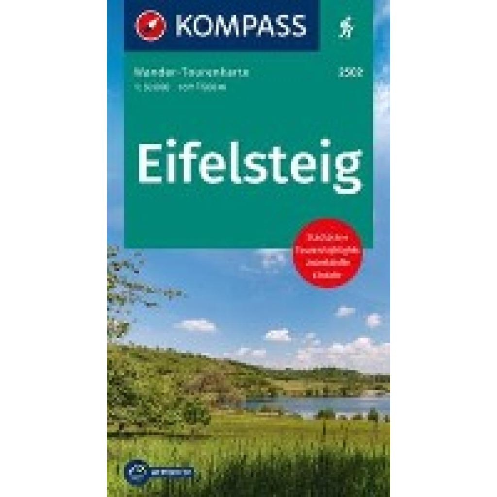 KOMPASS Wander-Tourenkarte Eifelsteig 1:50.000