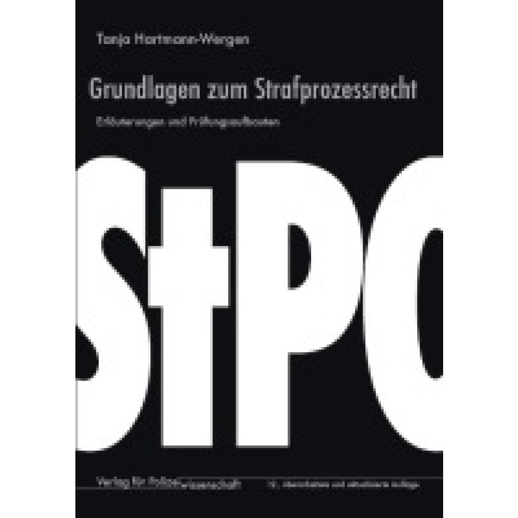 9783866768598 - Hartmann-Wergen Tanja Grundlagen zum Strafprozessrecht