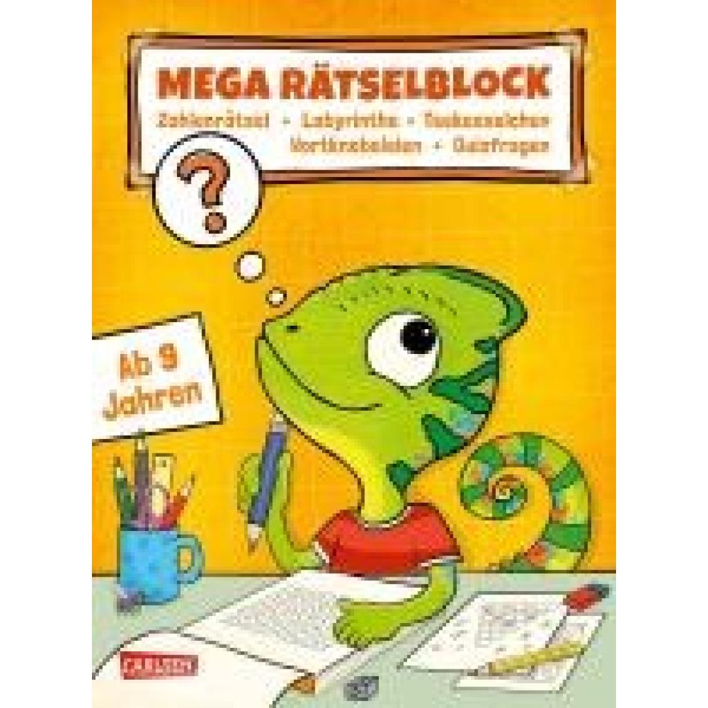 9783551192059 - Riter Jasmin Rätseln für Kinder ab 8 Mega Rätselblock - Zahlenrätsel Labyrinthe Teekesselchen Wortknobeleien Quizfragen