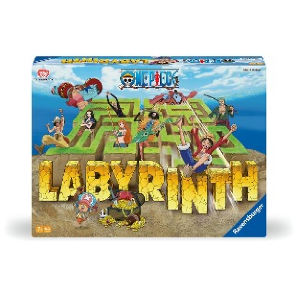 Kobbert, Max J.: Ravensburger 22887 - One Piece Labyrinth - Der Spieleklassiker für 2-4 Spieler ab 7 Jahren im Look eine