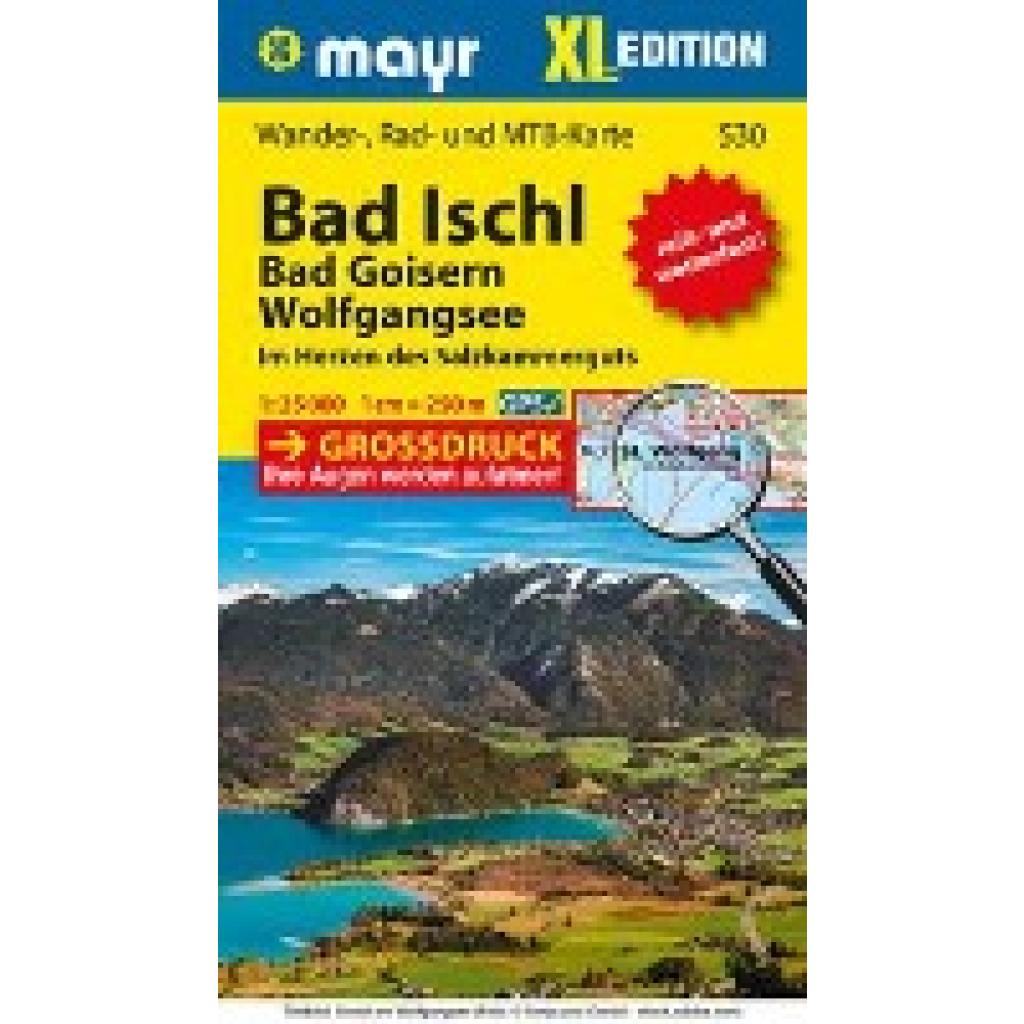 Mayr Wanderkarte Bad Ischl - Bad Goisern - Wolfgangsee XL 1:25.000